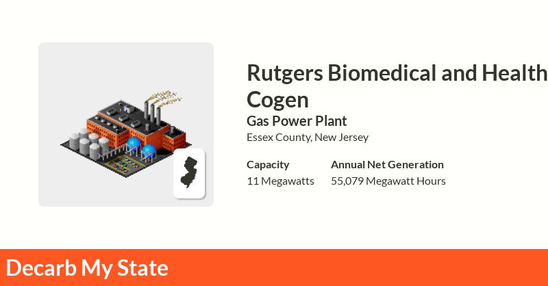 Rutgers Biomedical and Health Cogen Power Plant | Decarb My State